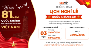 THÔNG BÁO LỊCH NGHỈ LỄ QUỐC KHÁNH 2/9
